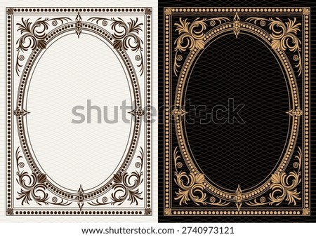 Luxury frame invitation card background vector. Elegant classic antique design, gold lines t, sparkle on black background. Premium design illustration for gala card, grand opening, art deco, magazine.