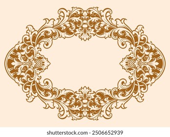 luxury frame ornament border decoration
