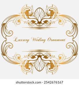 luxury frame ornament border decoration