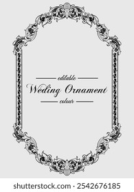 luxury frame ornament border decoration