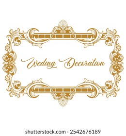 luxury frame ornament border decoration