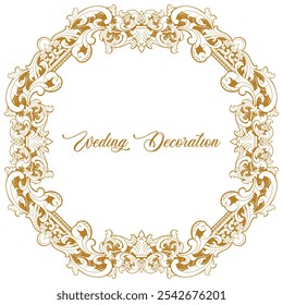luxury frame ornament border decoration