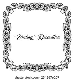 luxury frame ornament border decoration