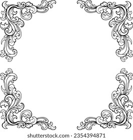 Luxury Frame Ornament Wedding Decoration