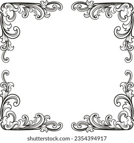 Luxury Frame Ornament Wedding Decoration