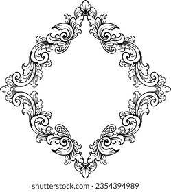 Luxury Frame Ornament Wedding Decoration