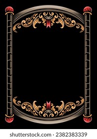 Luxury Frame Ornament Wedding Decoration