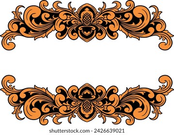 Luxury frame Ornament wedding decoration