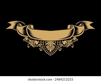 luxury frame ribbon ornament wedding decoration