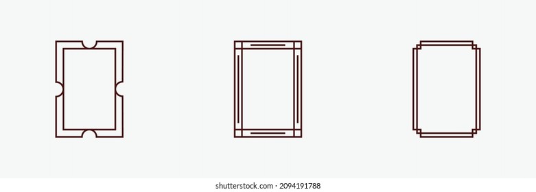 luxury  frame symbol logo template. Frame design. Vintage frame. Retro frame.