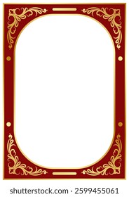 Luxury frame, vintage pattern, abstract border for card