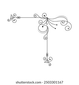 Luxury frames, borders and corners with ornate swirls
