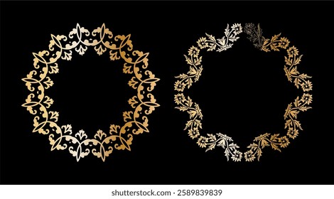 luxury frames with ornaments arts