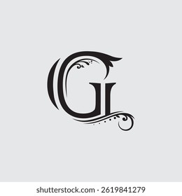 Luxury G Lettermark for Business and Modern G Emblem Vector vintage