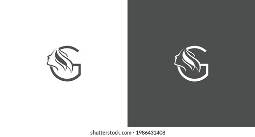 Luxury G logo with women