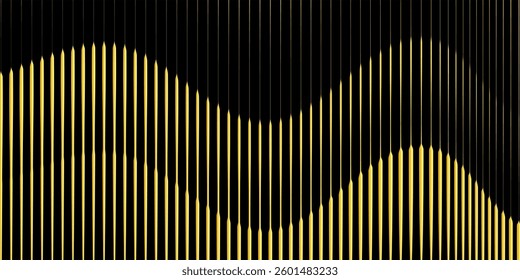 Luxury gala invitation card background vector. Golden elegant geometric shape, gold line pattern on green background. Premium design illustration for wedding and vip cover template, grand opening.	
