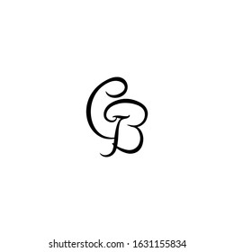 Luxury GB Letter Logo Icon . Initial GB  Letter Design Vector Luxury Gold Color