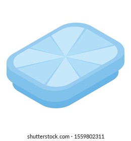 Luxury gem icon. Isometric of luxury gem vector icon for web design isolated on white background