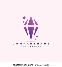 luxury gemstone vector logo design