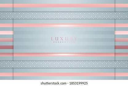 Luxury geometric background design white and gold element decoration. Elegant paper art shape vector layout premium template for use cover magazine, poster, flyer, invitation, product packaging, web banner