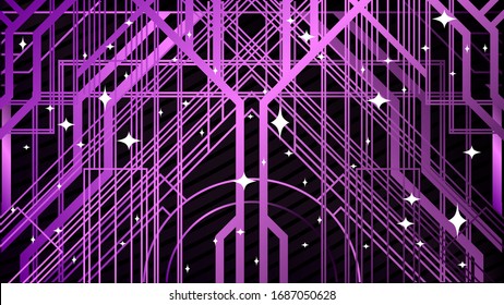 Luxuriöser geometrischer Hintergrund. Vektorillustration illustrierte vintage Hochzeitseinladung, Grußkarte im Art Deco.
