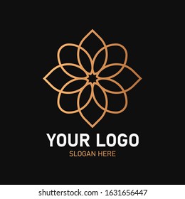 Luxury Geometric Gold Logo Design