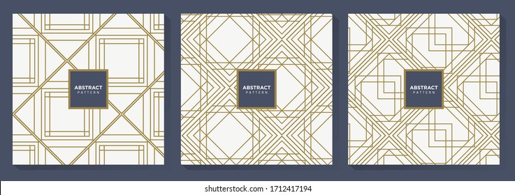 Fondo de patrón oro geométrico de lujo