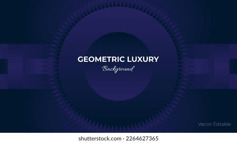 Luxury Geometric Gradient Blue Black Background for Business Flyer, Banner or etc. High Quality Vector Illustration