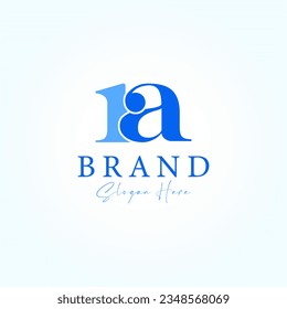 Luxury Geometric Letter NA Logo Design Template