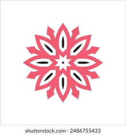 Luxury geometric logo template design with star shape decoration