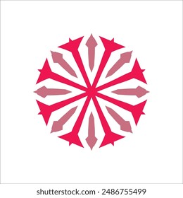 Diseño de Plantilla de logotipo geométrico de lujo con decoración en forma de estrella