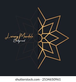 A luxury geometric mandala design art. Luxury geometric mandala
