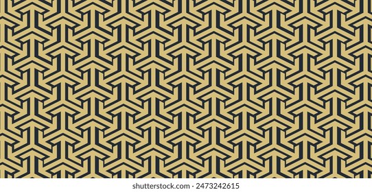 Luxury Geometric Pattern Black and gold