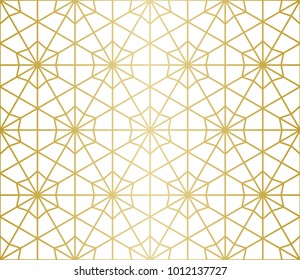 Padrão geométrico de luxo. Linhas vetoriais perfeitas. Olhar Dourado.