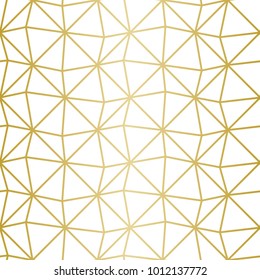 Luxury Geometric Pattern. Seamless Vector Lines. Golden Look.
