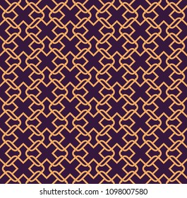 Luxury Geometric Pattern. Vector seamless pattern. Modern linear stylish texture. Geometric striped ornament.