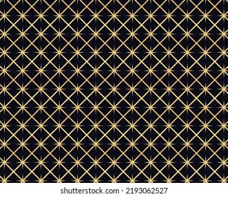 Patrón dorado sin soldadura geométrico de lujo