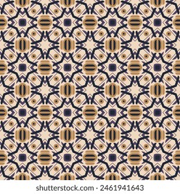 Patrón geométrico sin fisuras de lujo. Las formas de arte se agrupan y organizan en un orden específico. Imagen de Vector para impresión, textil, embalaje, diseño de interiores y sus otros proyectos.