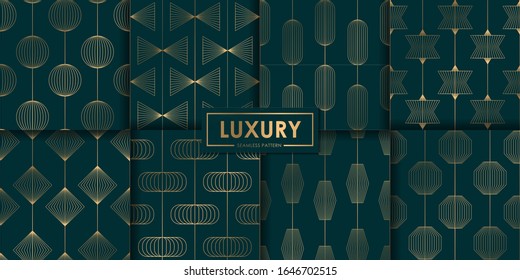 Diseño geométrico de lujo, fondo abstracto, tapicería decorativa.