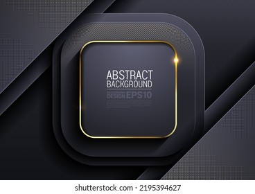 Luxury geometric shape background, overlap golden sparkle, layer gradients composition for illustration advertising, application Banner, flyer cover media or brochure template design