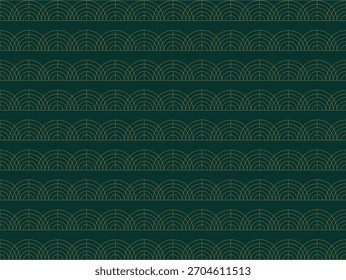 Padrão geométrico de luxo no fundo verde Textura de tecido elegante e design de envoltório de presente