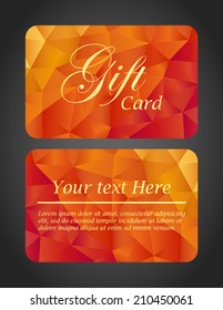 Luxury gift card - top and bottom side