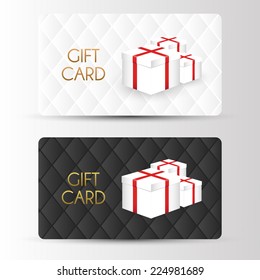 Luxury gift cards template. Vector