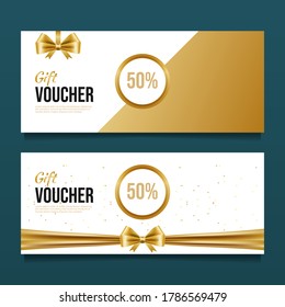 luxury gift voucher template design .