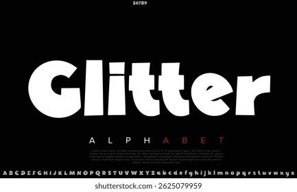 Luxury Glitter Cookie Free Regular alphabet letters font for logo