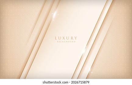 Lujosas líneas doradas brillantes con elementos brillantes de luz. Elegante plantilla de diseño de portada.