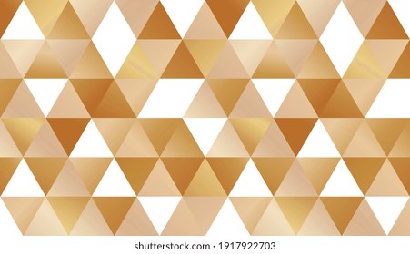 Patrón de diseño abstracto de oro de lujo. Fondo de mosaico de color abstracto. Elegante patrón oro geométrico sin costuras. Fondo metálico dorado. Elegante lujo y estilo premium. Ilustración del vector EPS10