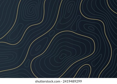 Luxury gold abstract line art background vector. Design illustration for wall art, fabric, packaging, web, banner, app, wallpaper.	
