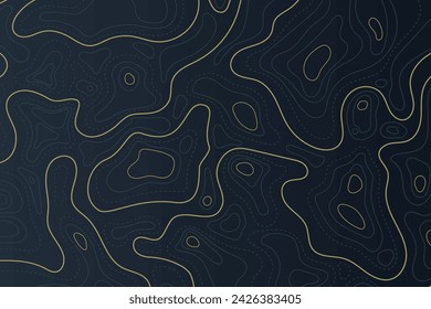 Luxury gold abstract line art background vector. Design illustration for wall art, fabric, packaging, web, banner, app, wallpaper.