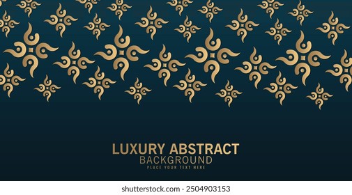 Fondo de patrón abstracto de oro de lujo